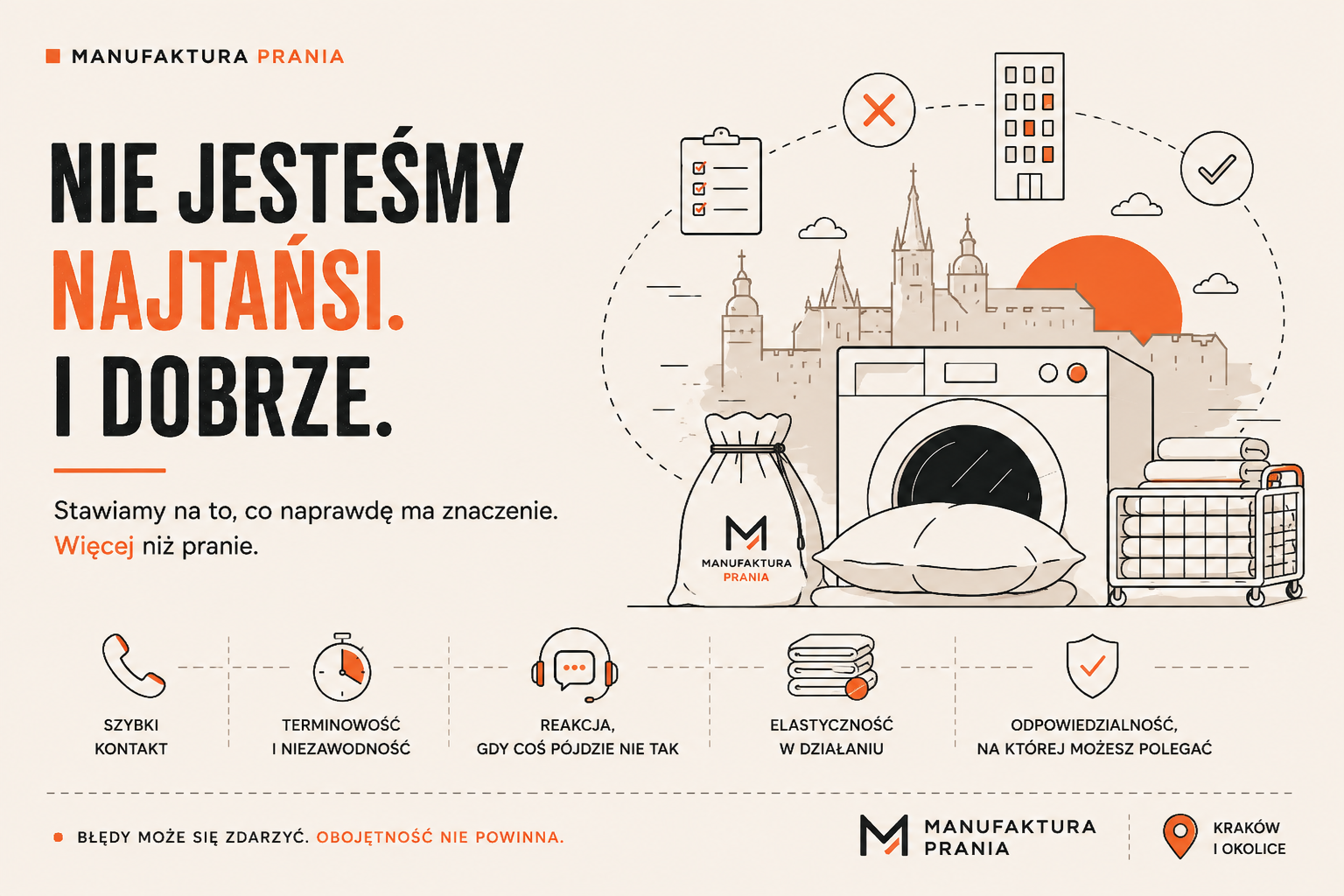 Nie jesteśmy najtańsi. I dobrze.