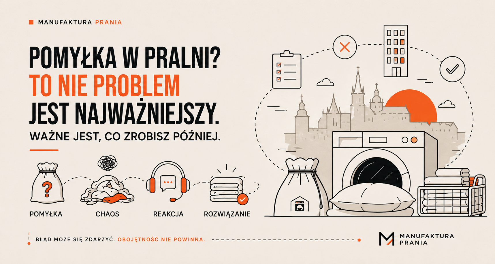 Pomyłka w pralni? To nie problem jest najważniejszy. Ważne jest, co zrobisz później